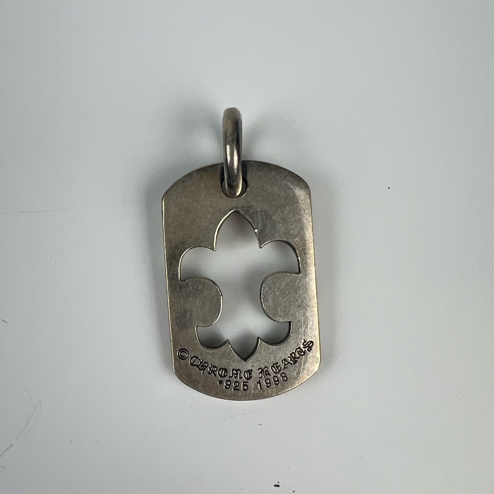 Chrome Hearts Silver Cut-Out Pendant